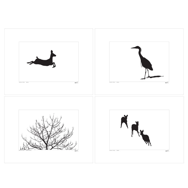 Silhouette Image Prints - Set