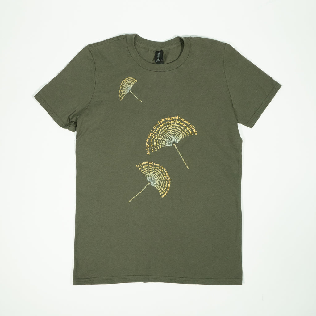 Poem T-Shirt - Army Green